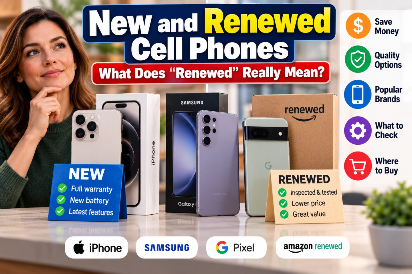 Cellpohnes New and Renewed Cell Phones: What Does “Renewed” Really Mean ...